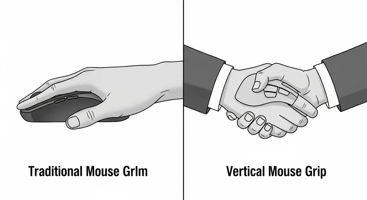 버티컬 마우스, 무조건 쓰면 손목이 나아질까요?