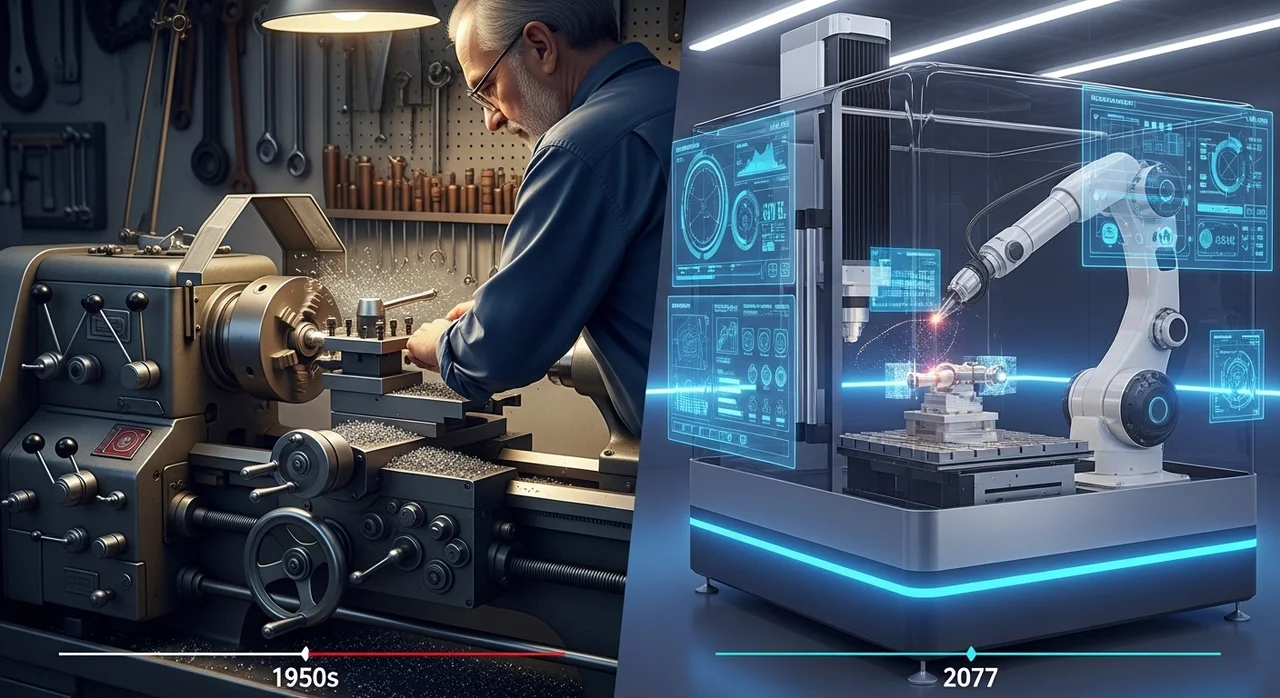 차별화된 기술력: 전통적 CNC vs AI 로봇 융합 선반