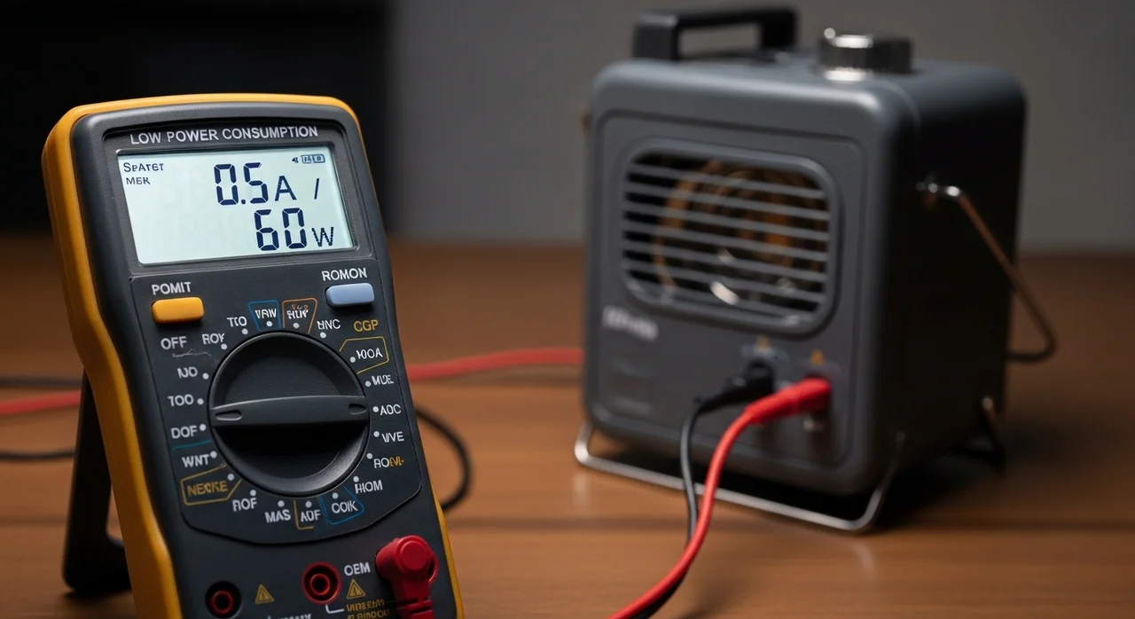 캠핑장 전력 제한 600W를 지키는 소비전력 확인