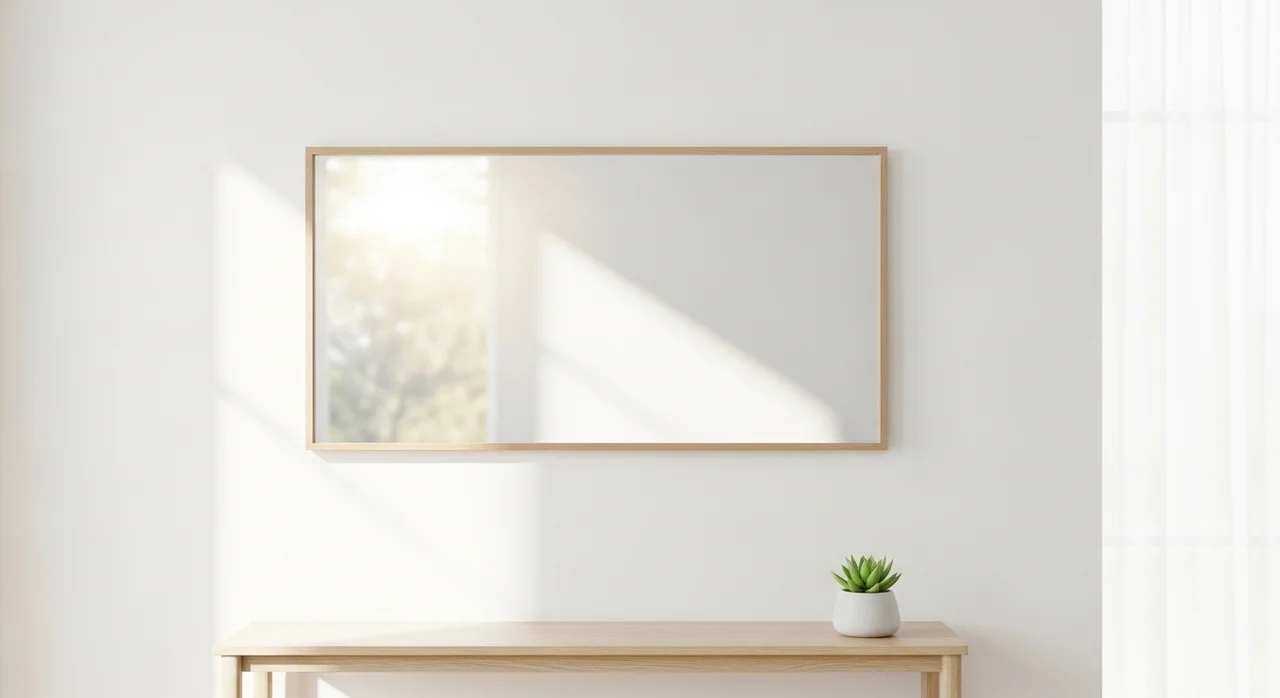 답답한 거실, 인테리어 거울 하나로 해결할 수 있어요