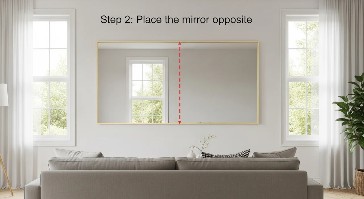 공간을 2배로 만드는 거울 배치 3단계 전략