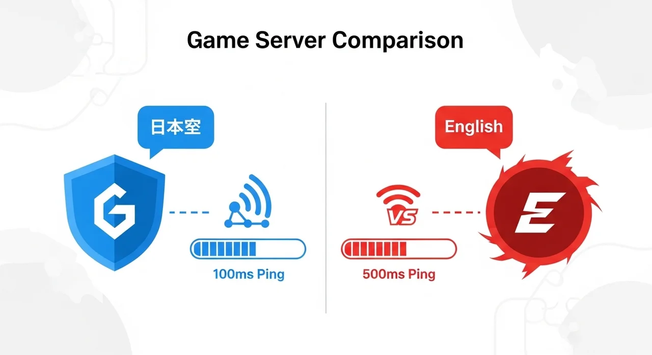 한국 서버 vs 아시아 서버 주요 차이점