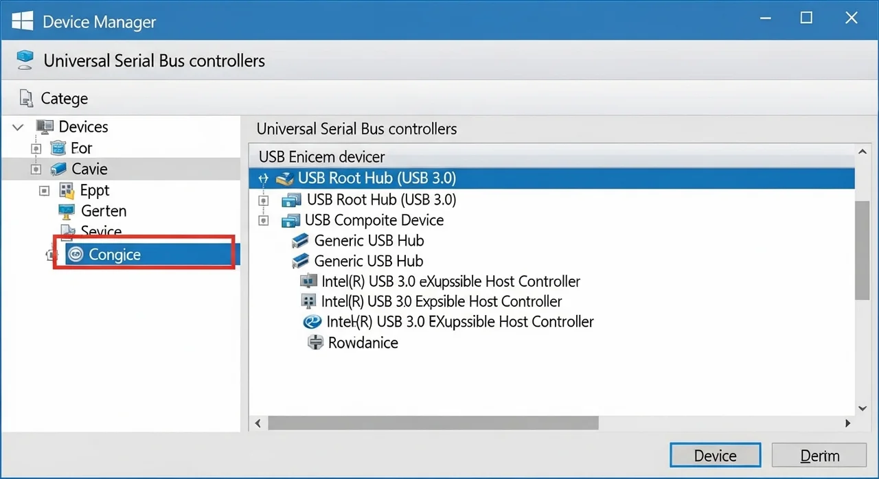 윈도우 장치 관리자에서 드라이버 초기화하기