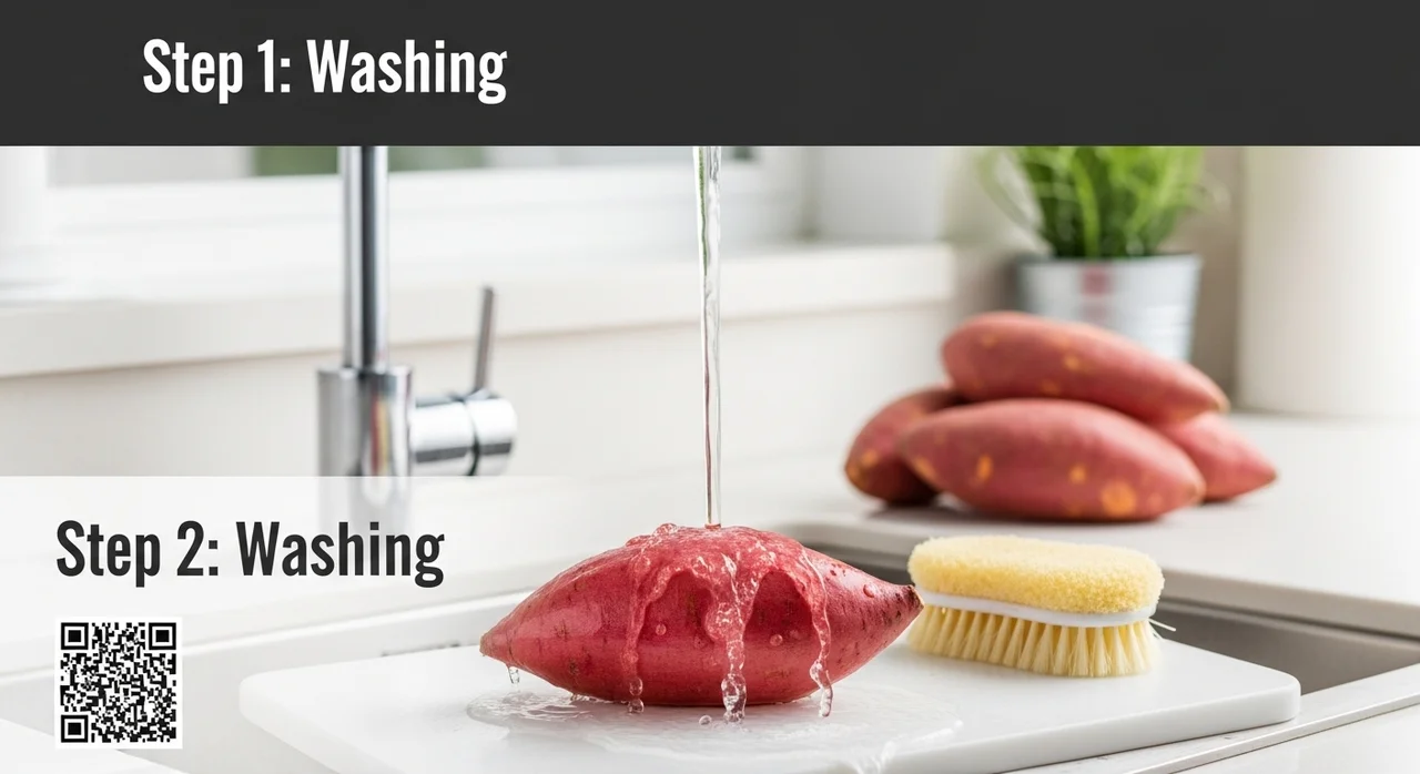 실패 없는 군고구마 만들기 4단계 절차