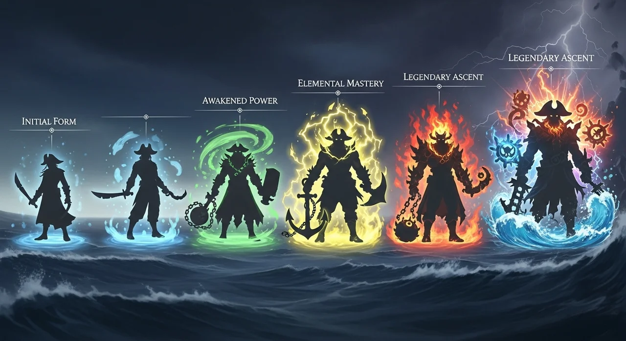 루피의 강화 형태 변천사: 기어 2부터 기어 5까지