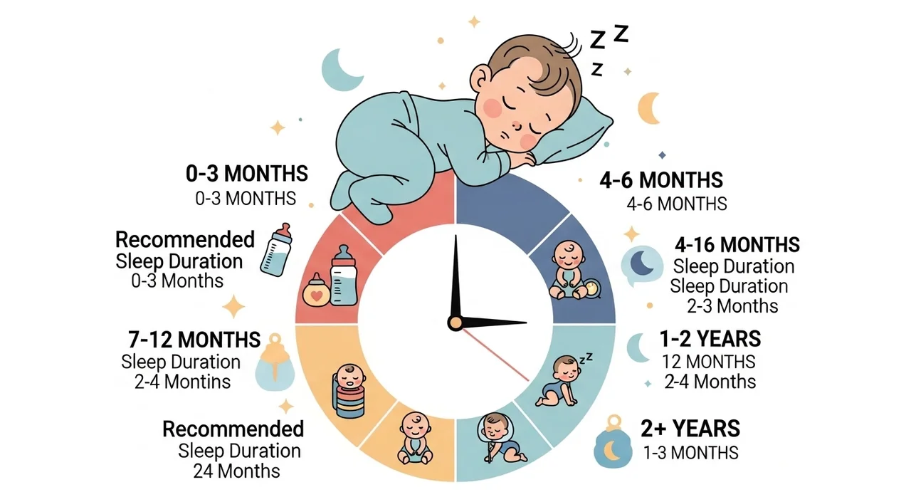 월령별 권장 수면 시간 및 패턴 정리