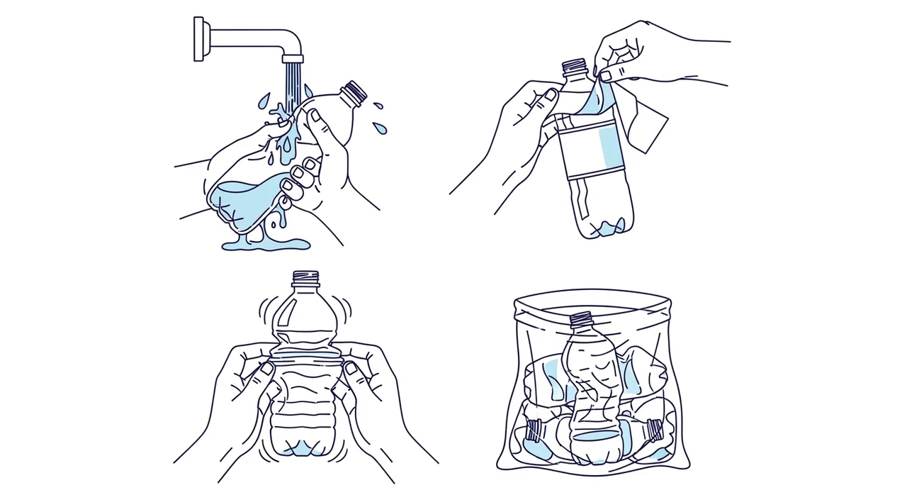 올바른 분리배출을 위한 4단계 가이드