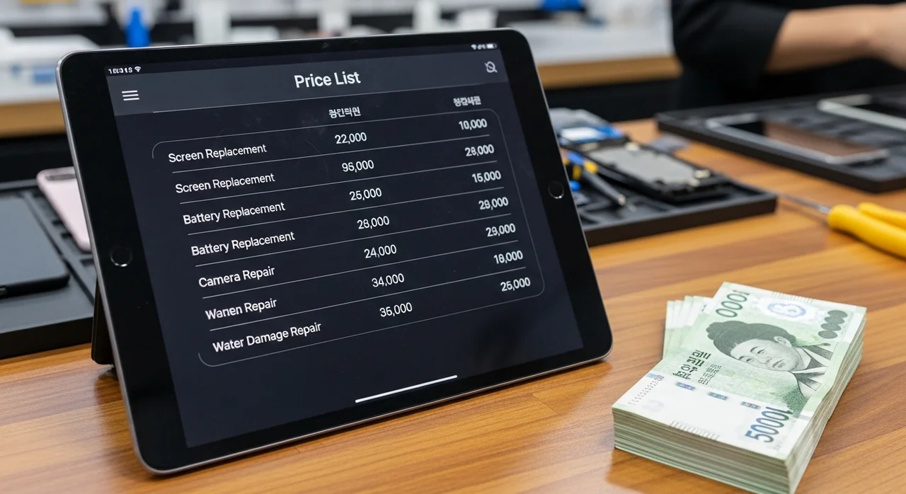 의정부 아이폰 수리 예상 비용 (액정 및 배터리)