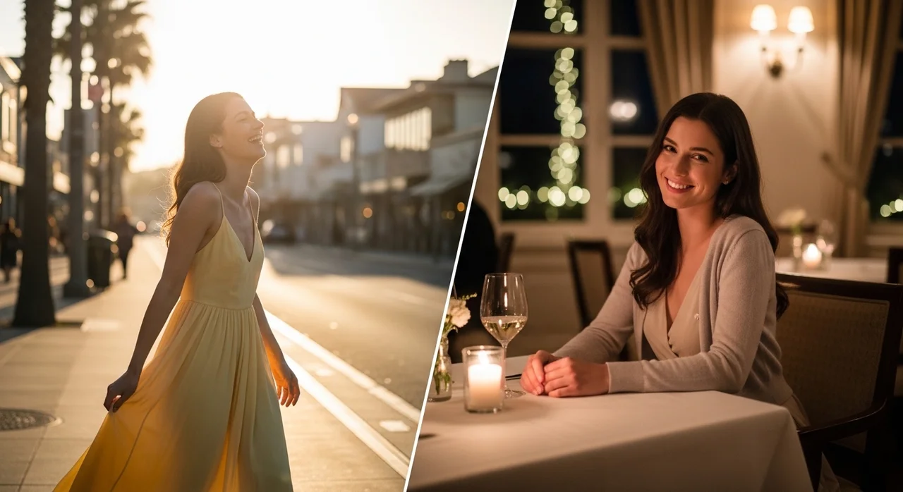 상황별 추천 옷차림: 낮과 밤의 차이