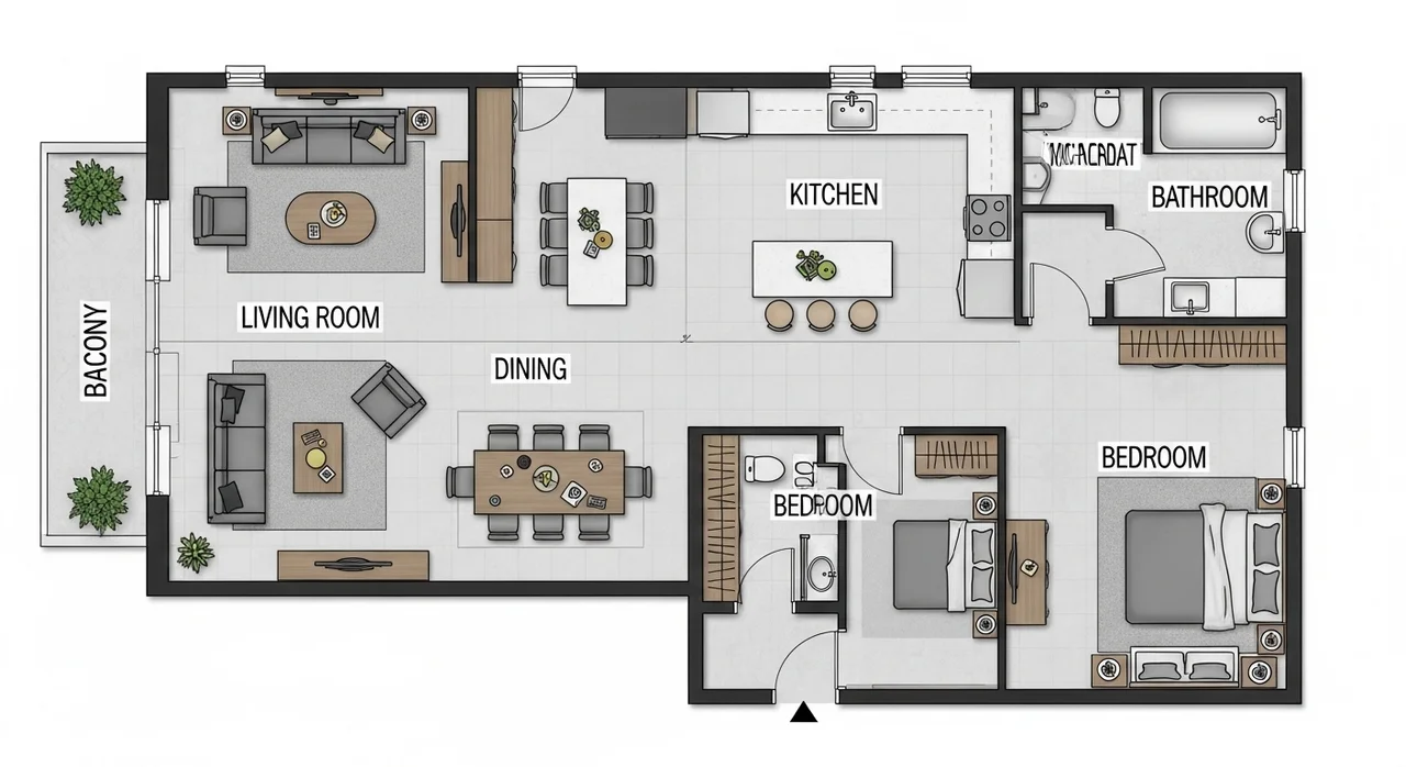 공간의 크기와 동선 확보가 최우선
