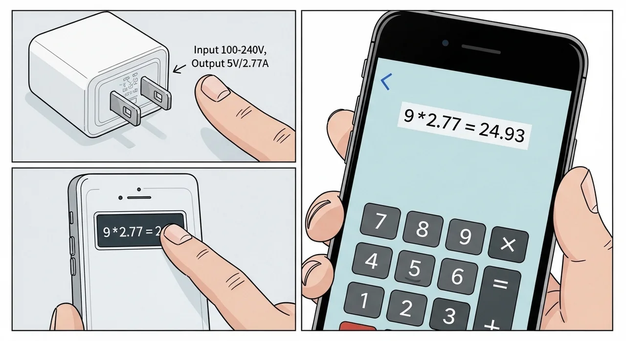 단계별 충전기 와트 확인 가이드