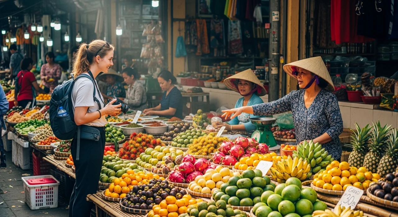 시장 쇼핑과 택시 이용 시 흥정의 기술