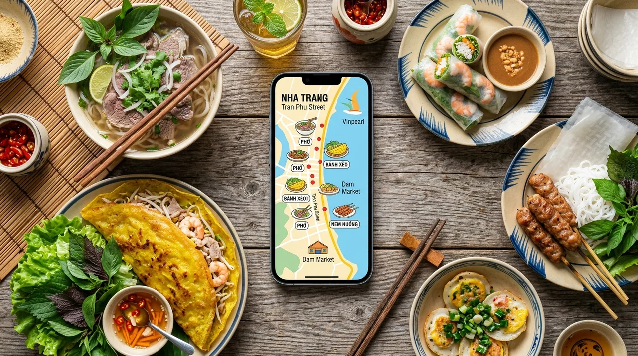 나트랑 로컬 맛집 지도 다운로드 | 2026 최신판 구글맵 공유