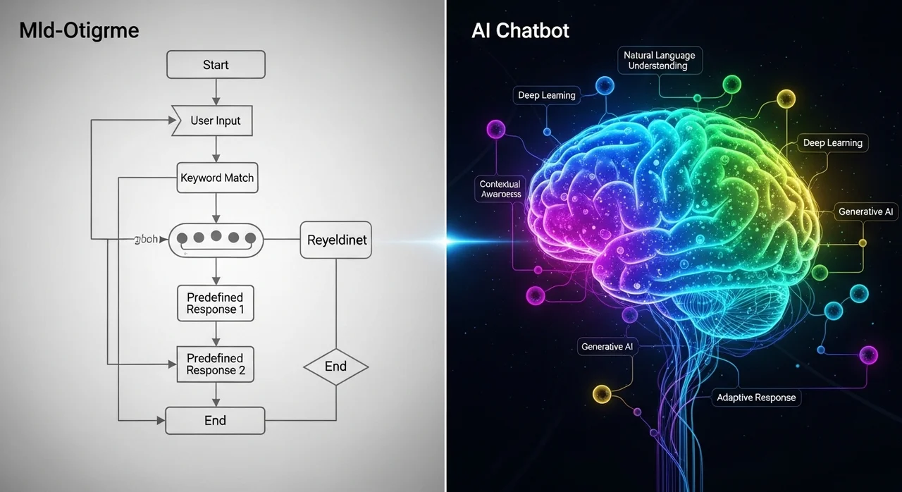 시나리오형 챗봇 vs LLM 기반 AI 챗봇 비교