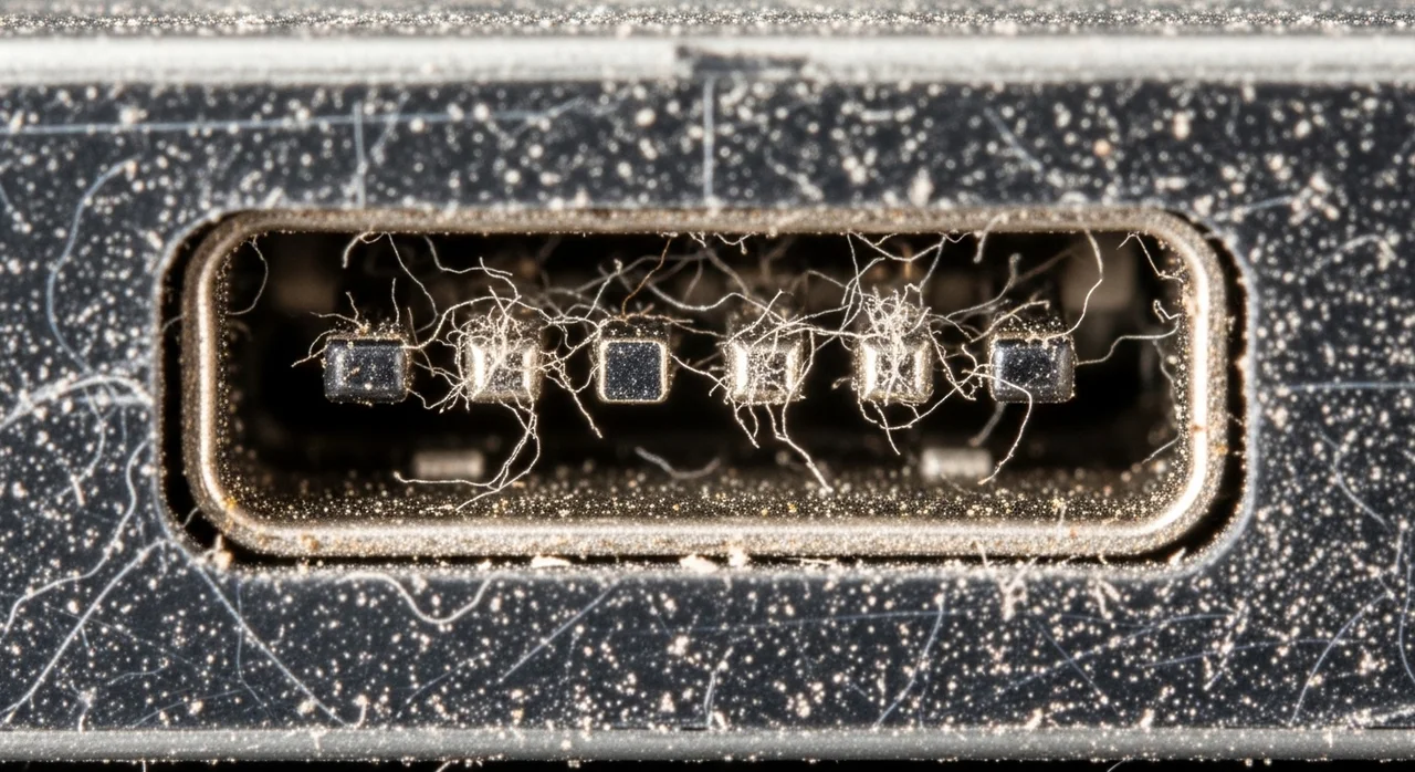 물리적 단자 손상과 미세 이물질의 습격