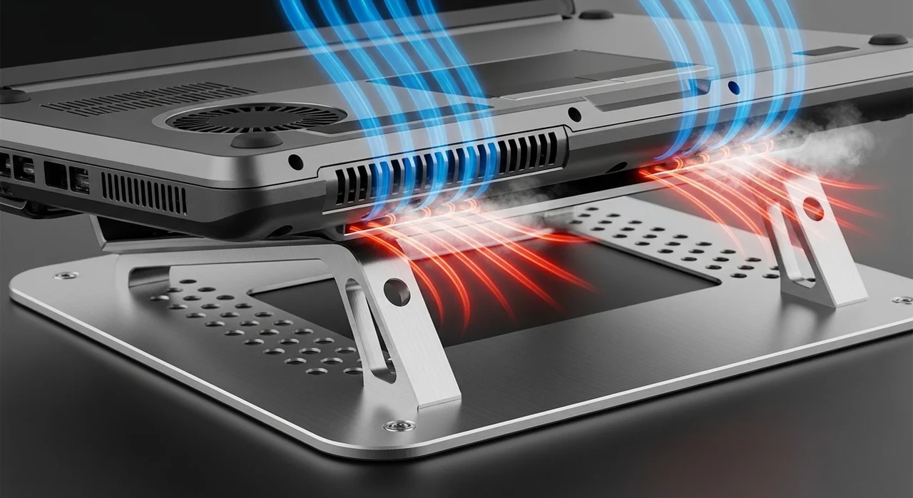 알루미늄 거치대가 노트북 수명을 늘리는 이유