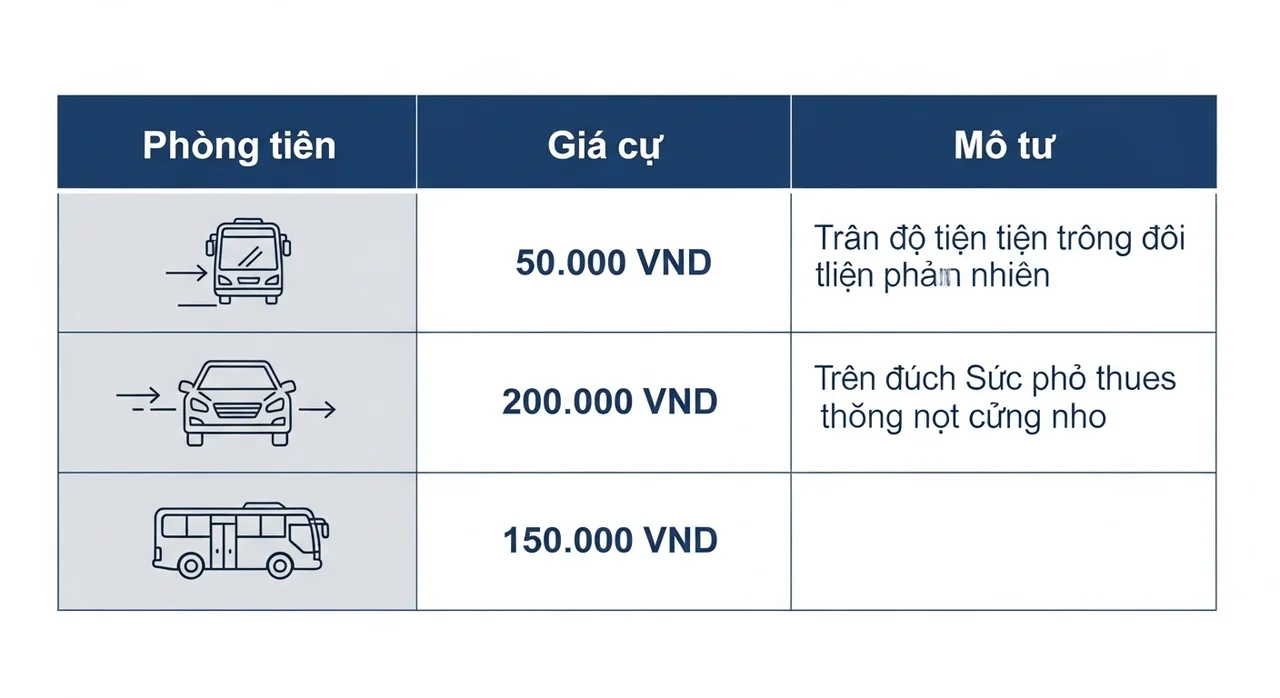 이동 수단별 요금 및 소요 시간 한눈에 비교하기