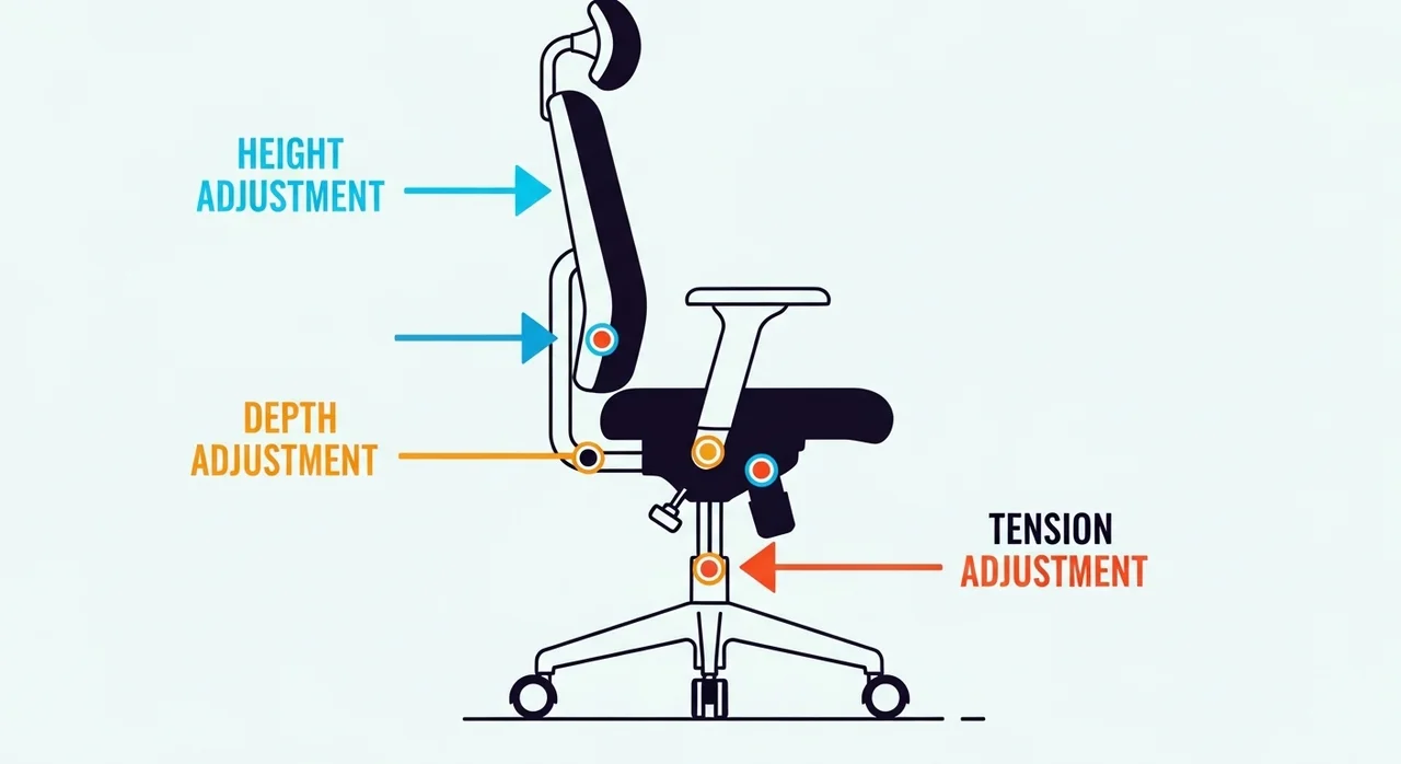 의자 조절 전 꼭 확인해야 할 3가지 핵심 요소