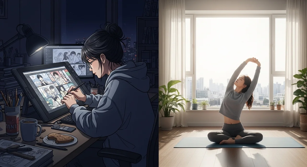 마감의 압박을 견디는 작가들의 작업 루틴