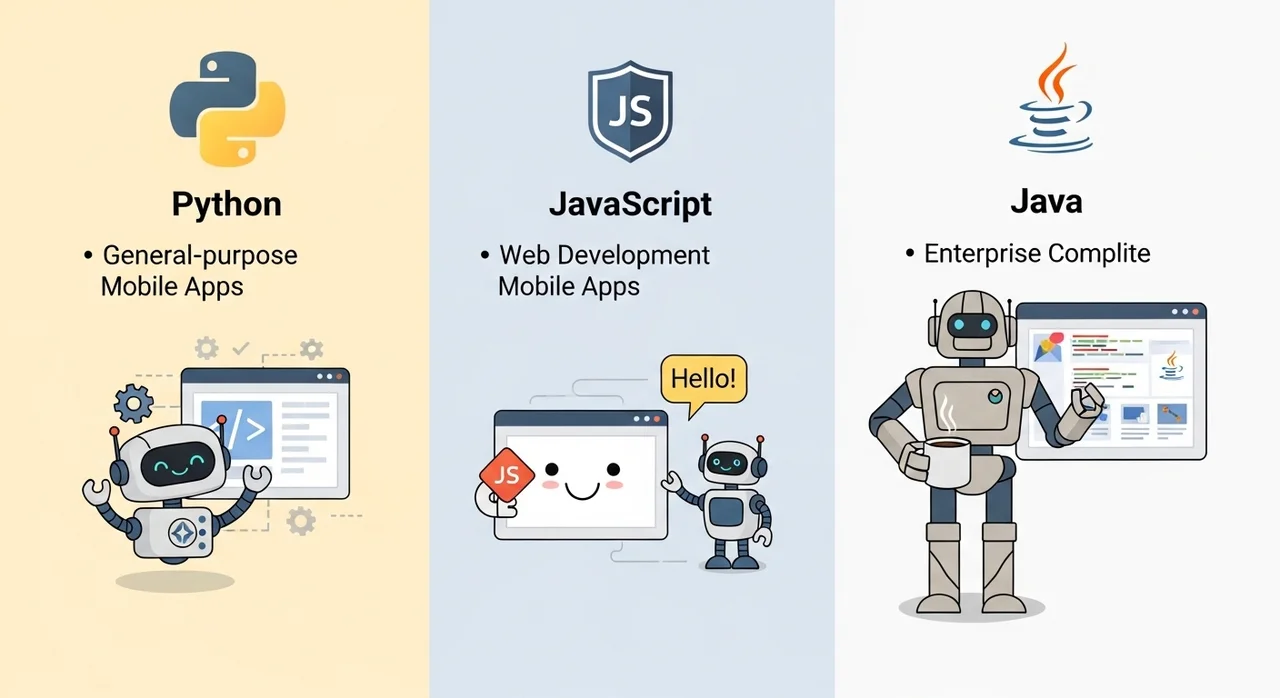 나에게 맞는 첫 번째 프로그래밍 언어 선택하기