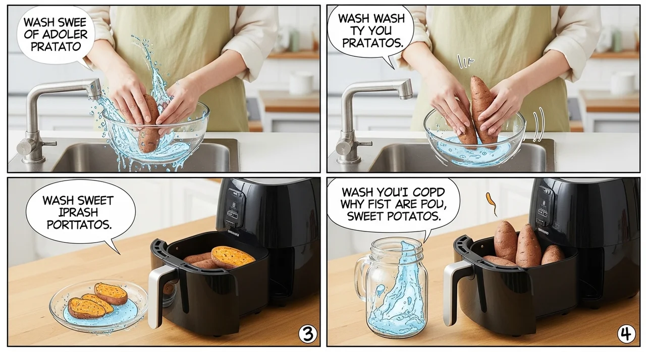 완벽한 군고구마를 만드는 4단계 조리 과정