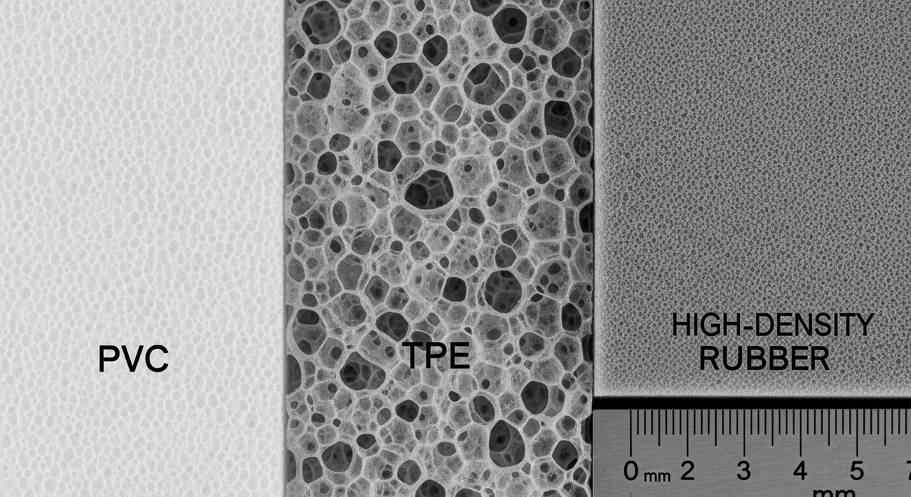 소재별 특징 비교: PVC부터 고무까지