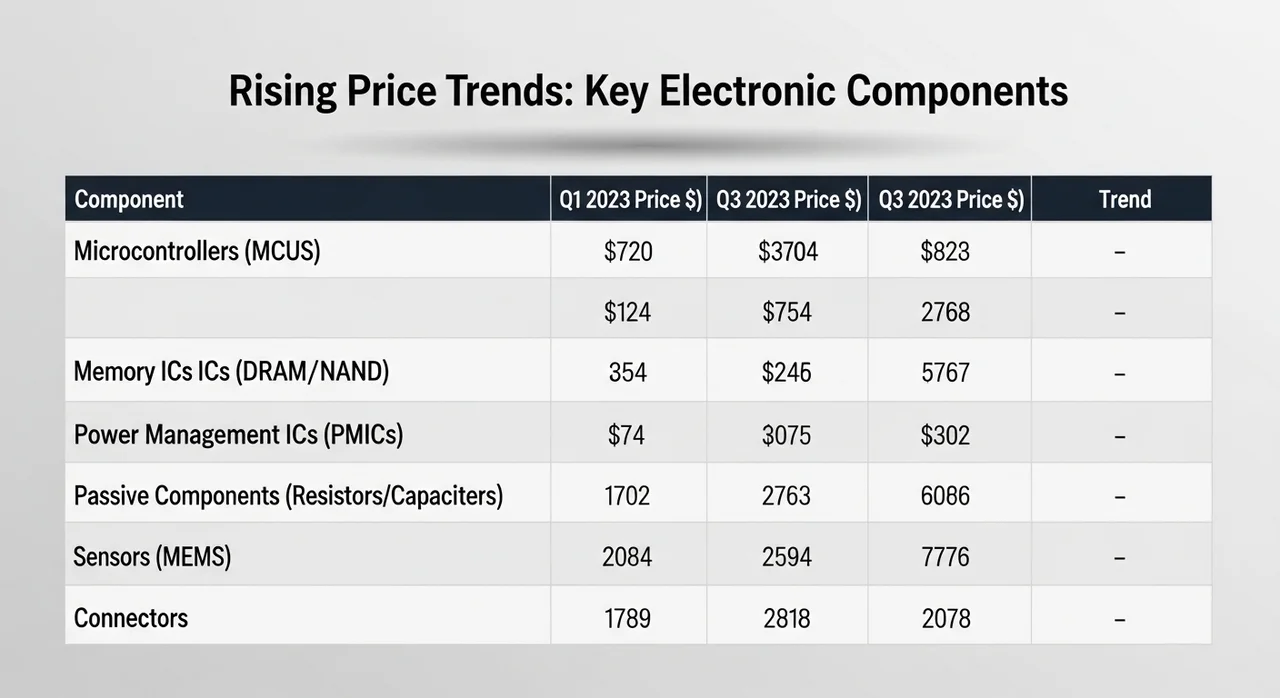 메모리 가격과 노트북 예상 인상 폭 한눈에 보기