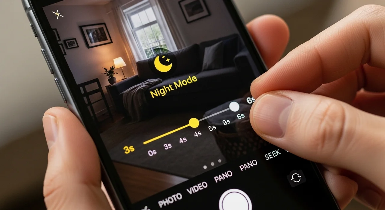 야간 모드 촬영 3단계 가이드