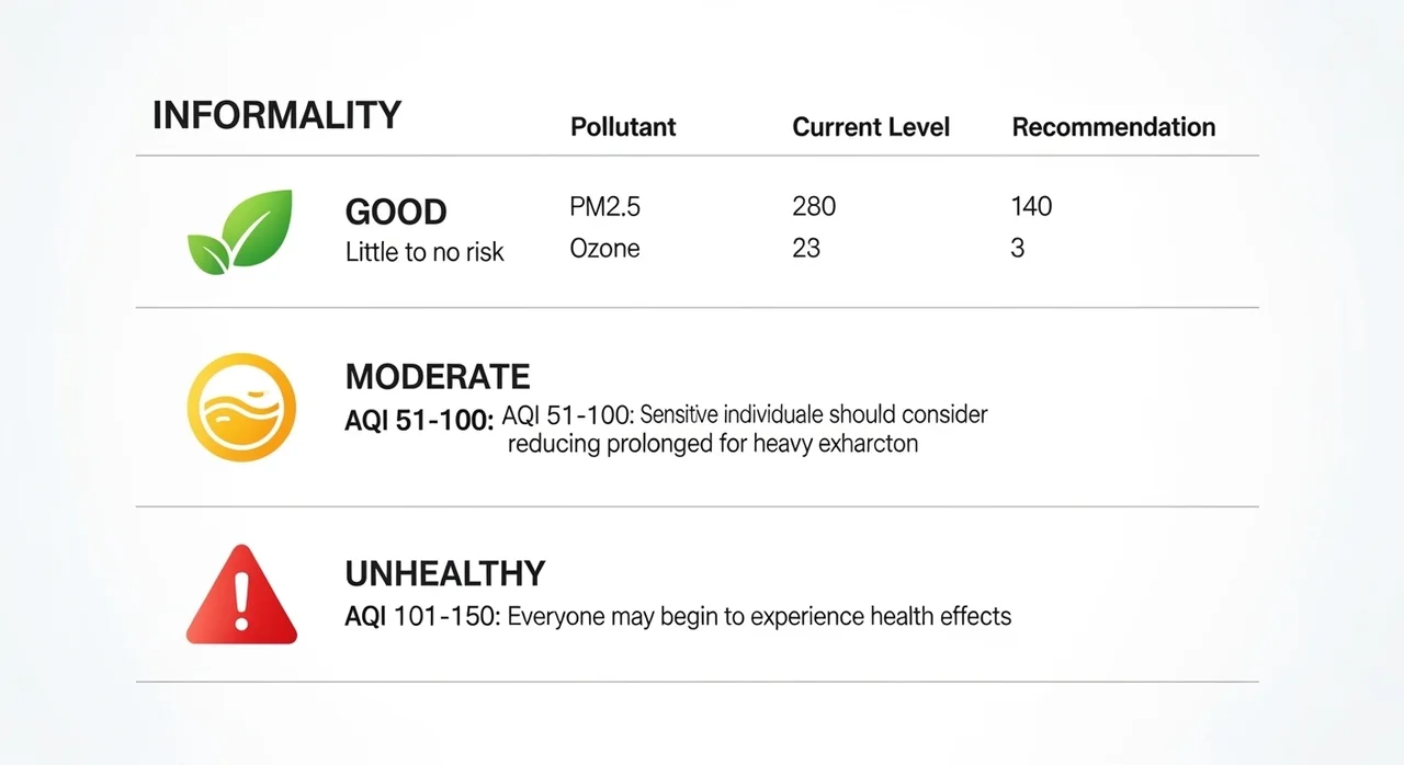 미세먼지 농도별 야외 활동 행동 가이드