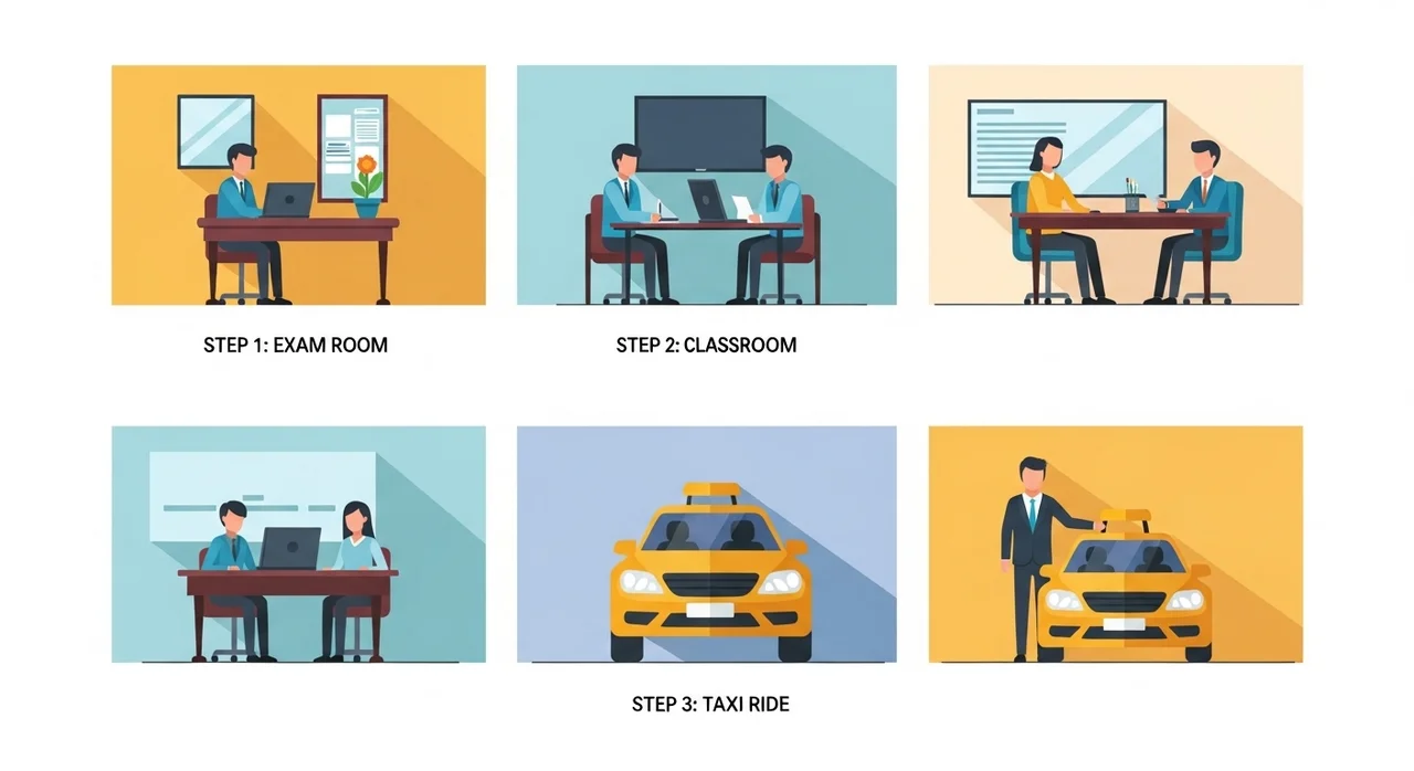 택시 운전 자격증 취득 및 교육 이수 4단계 절차