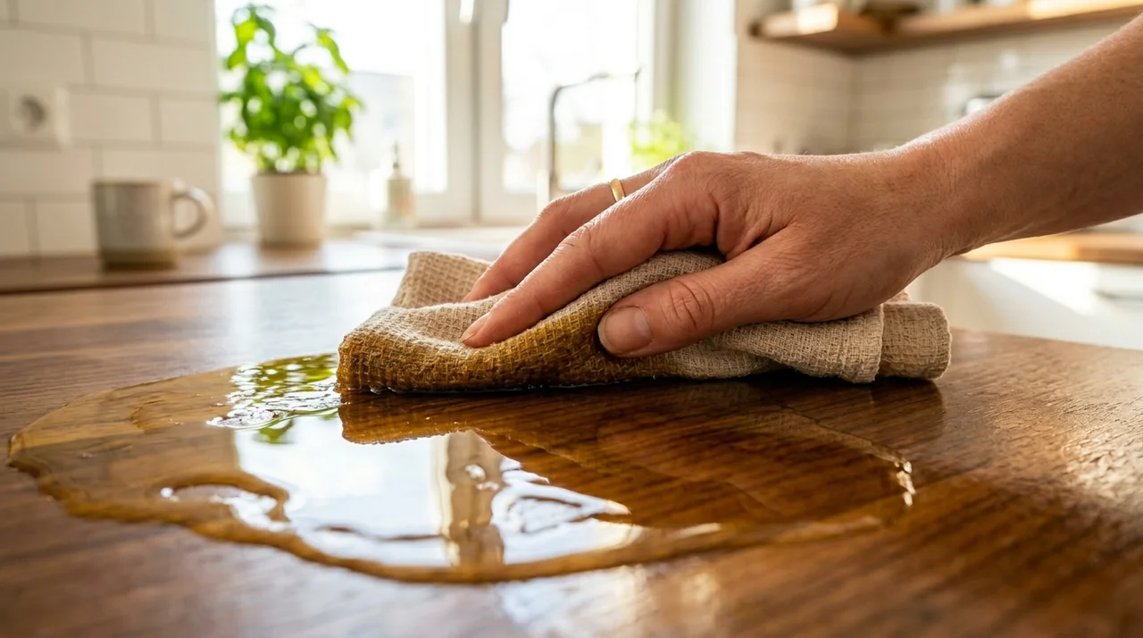 천연 비스코스 행주 세척력 테스트: 세제 없이 기름때 제거될까?