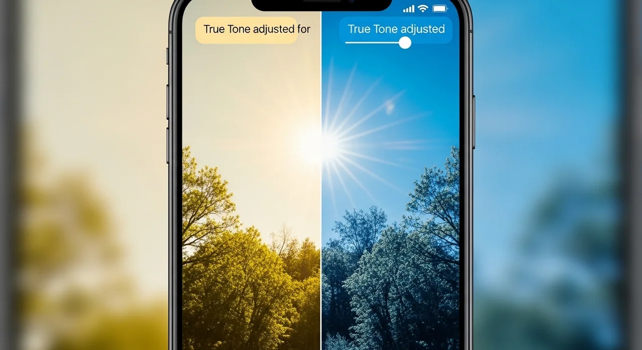 자동 밝기를 꺼도 화면이 노랗거나 변한다면?