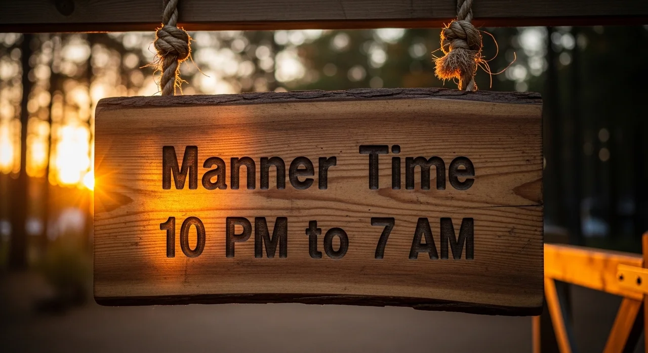 캠핑장 매너 타임, 왜 중요할까요?