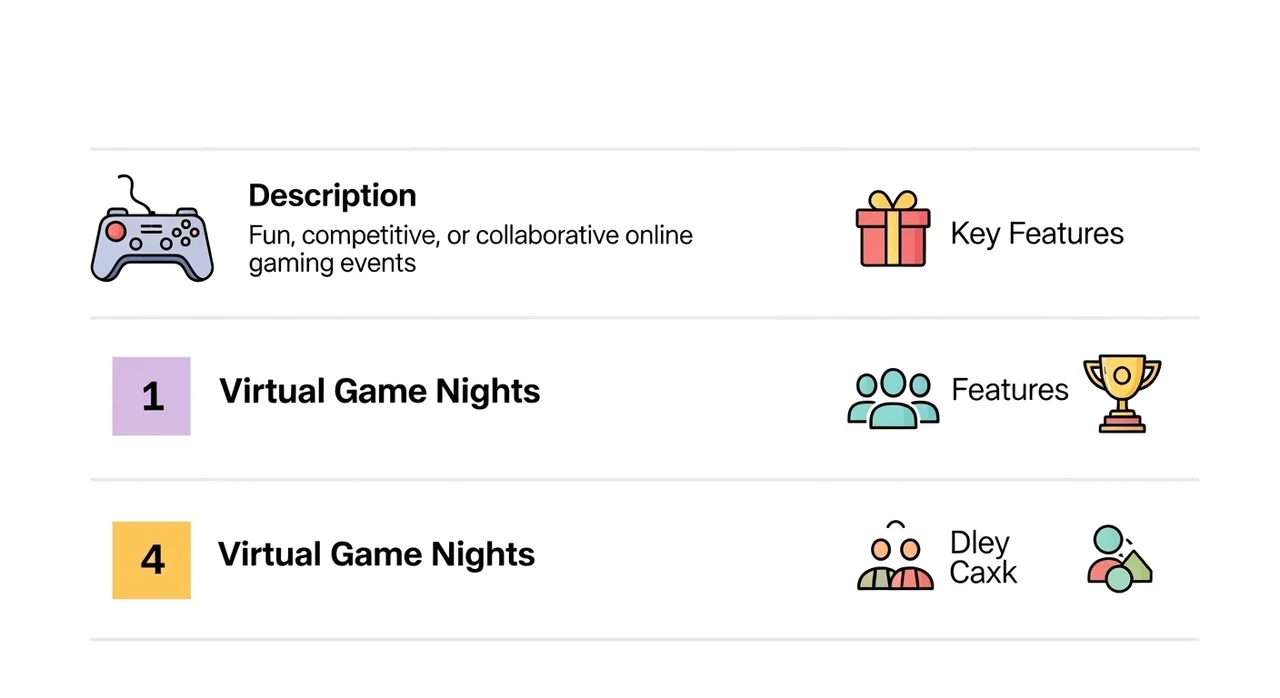목적에 따른 이벤트 유형 추천