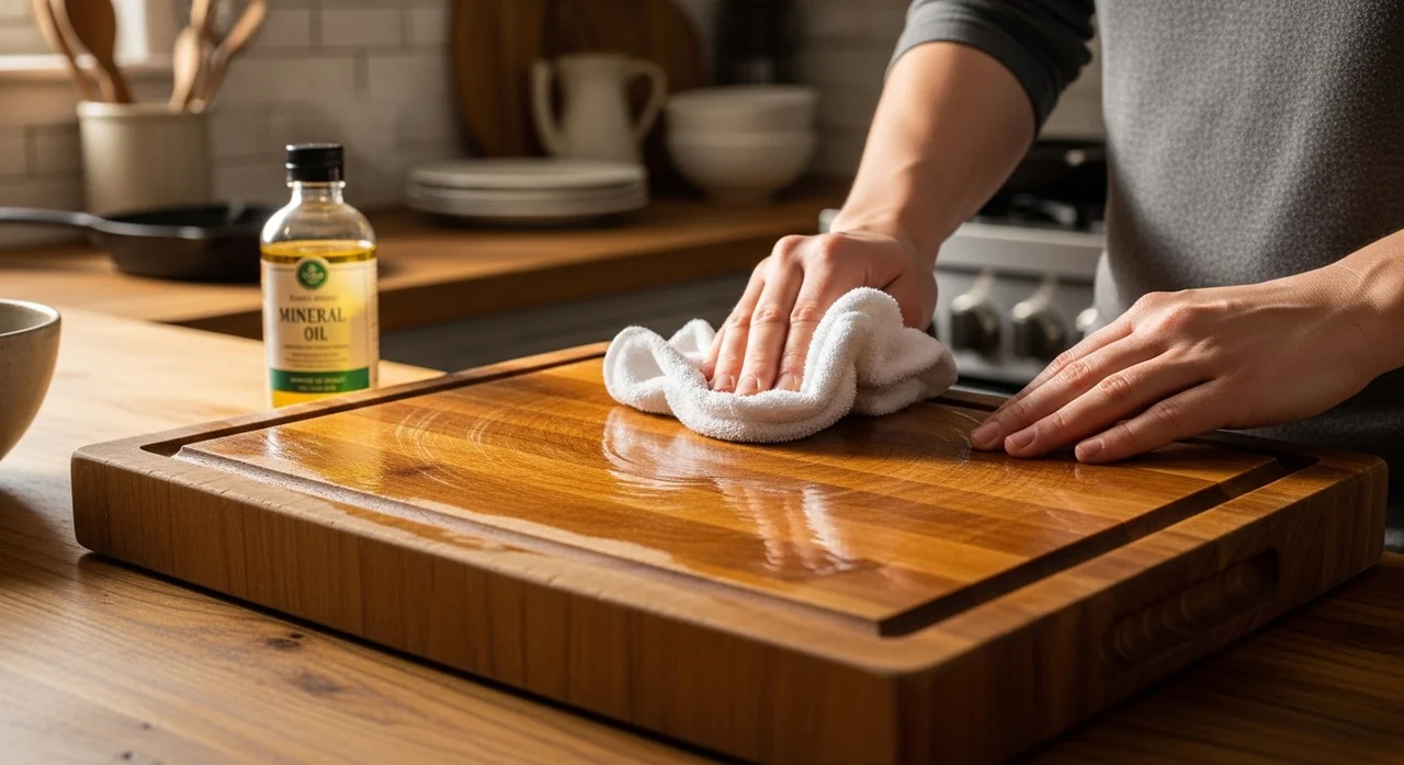 나무 식기의 생명은 '오일링'과 '건조'입니다