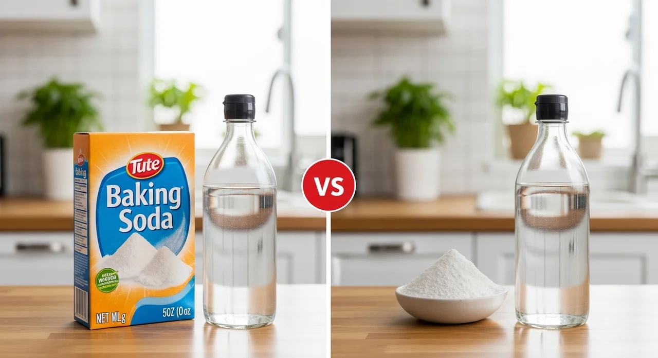 천연 세정제 결정판: 베이킹소다 vs 식초, 언제 쓸까?
