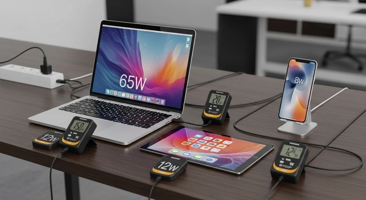 기기별 권장 출력량(W) 비교 가이드