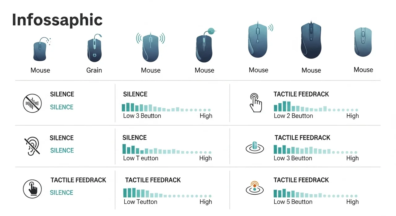 한눈에 비교하는 클릭감 좋은 무소음 마우스 TOP 3