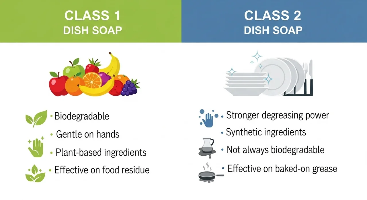 1종 vs 2종 주방 세제, 무엇이 다를까요?