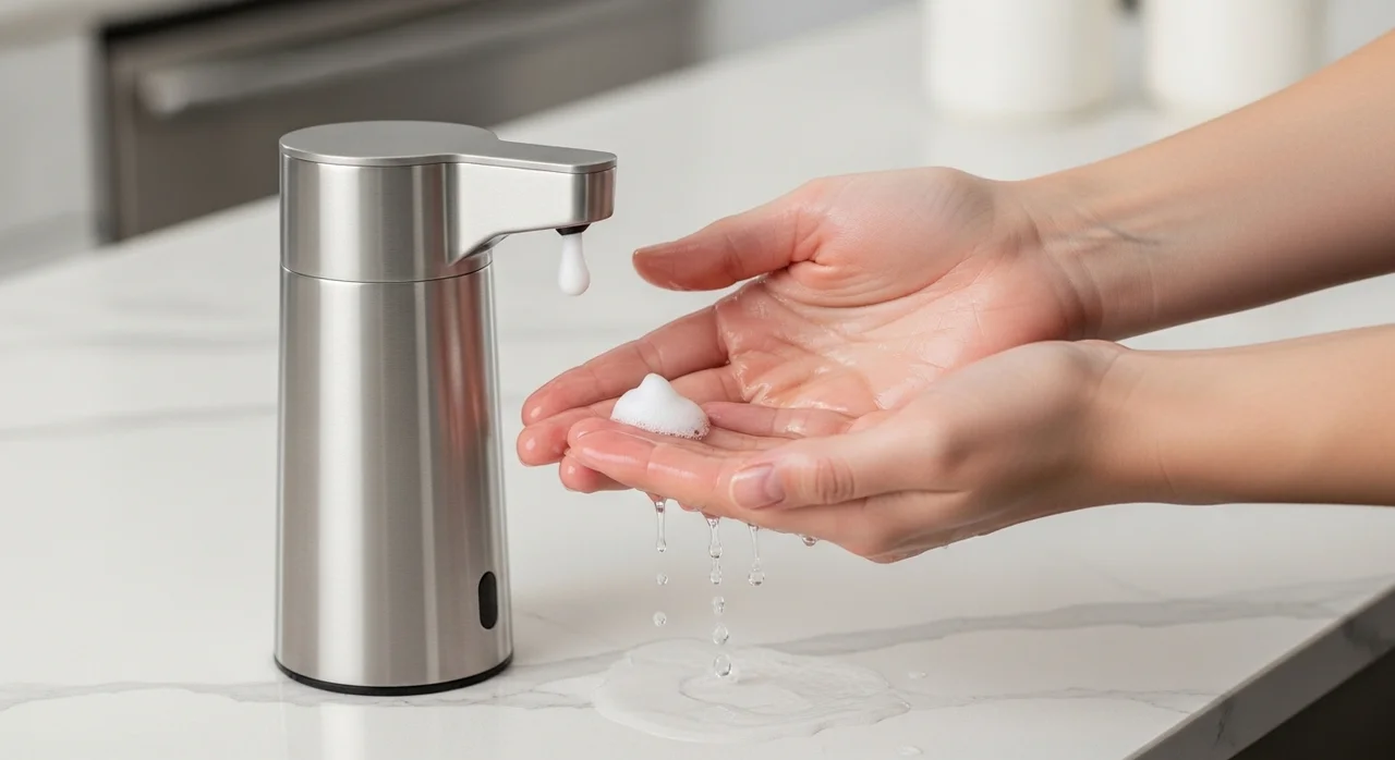 설거지 시간을 단축하는 주방 세제 펌핑기의 마법