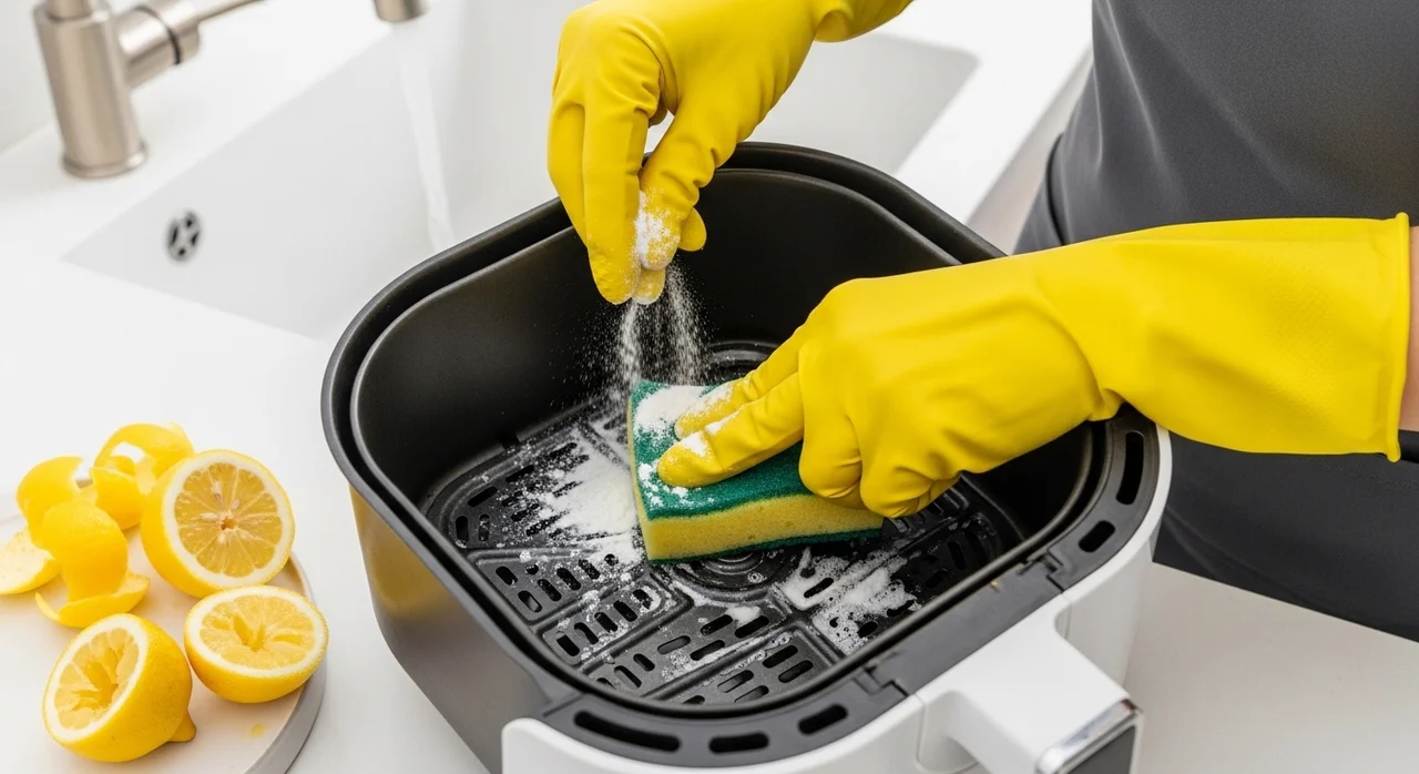 에어프라이어에 남은 냄새 제거하는 팁