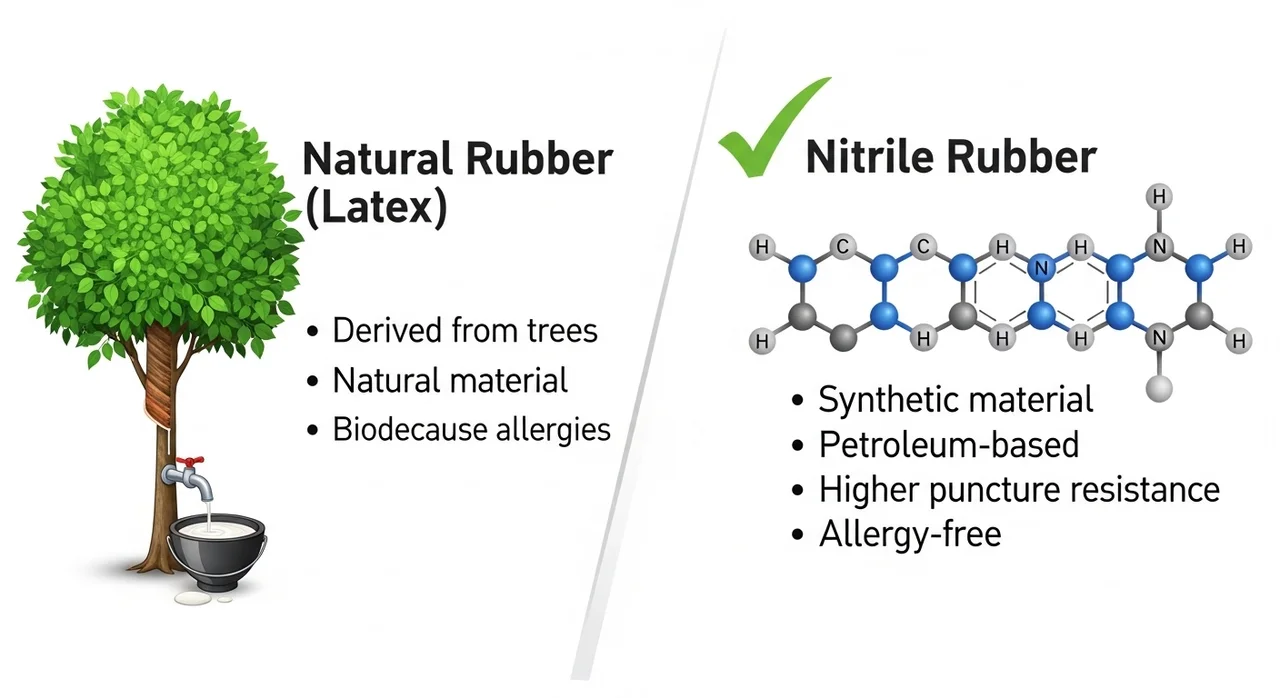 라텍스 장갑 vs 니트릴 장갑, 어떤 게 더 좋을까?