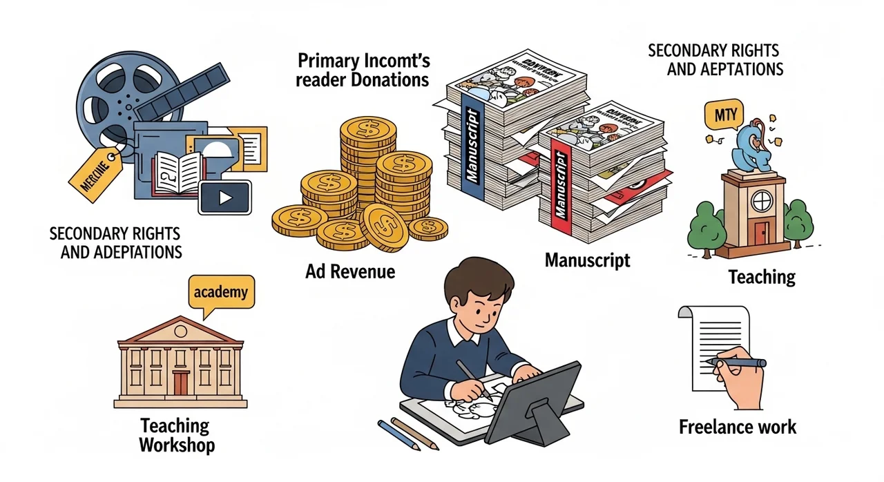 웹툰 작가는 얼마나 벌까? 수익 구조 총정리