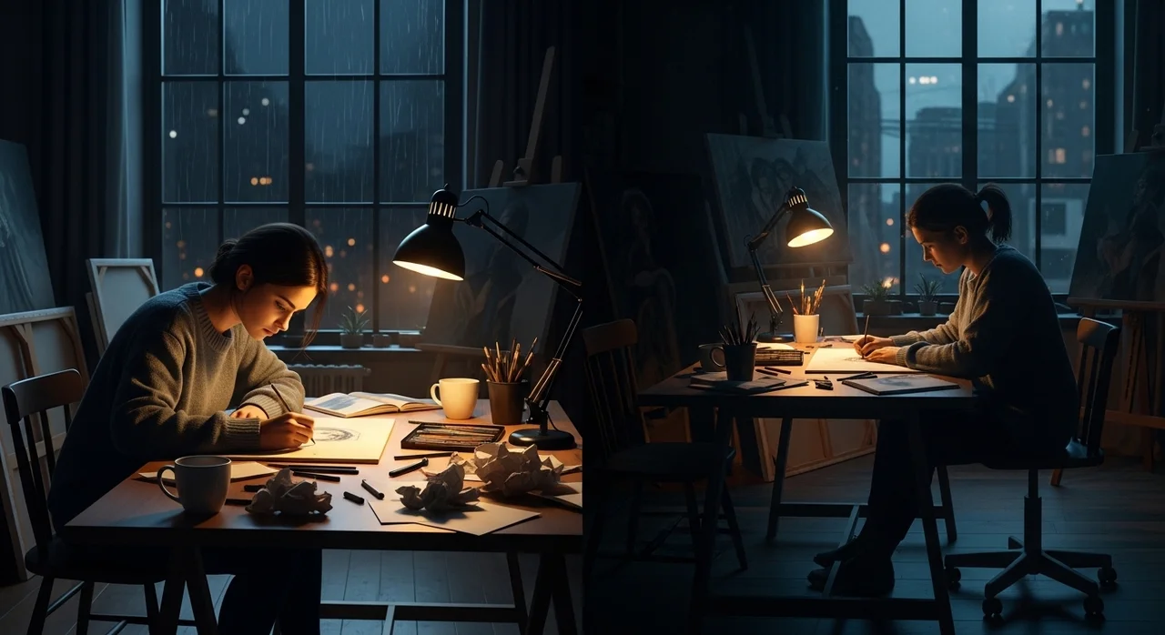 개인 작가 vs 에이전시 소속 작가 비교