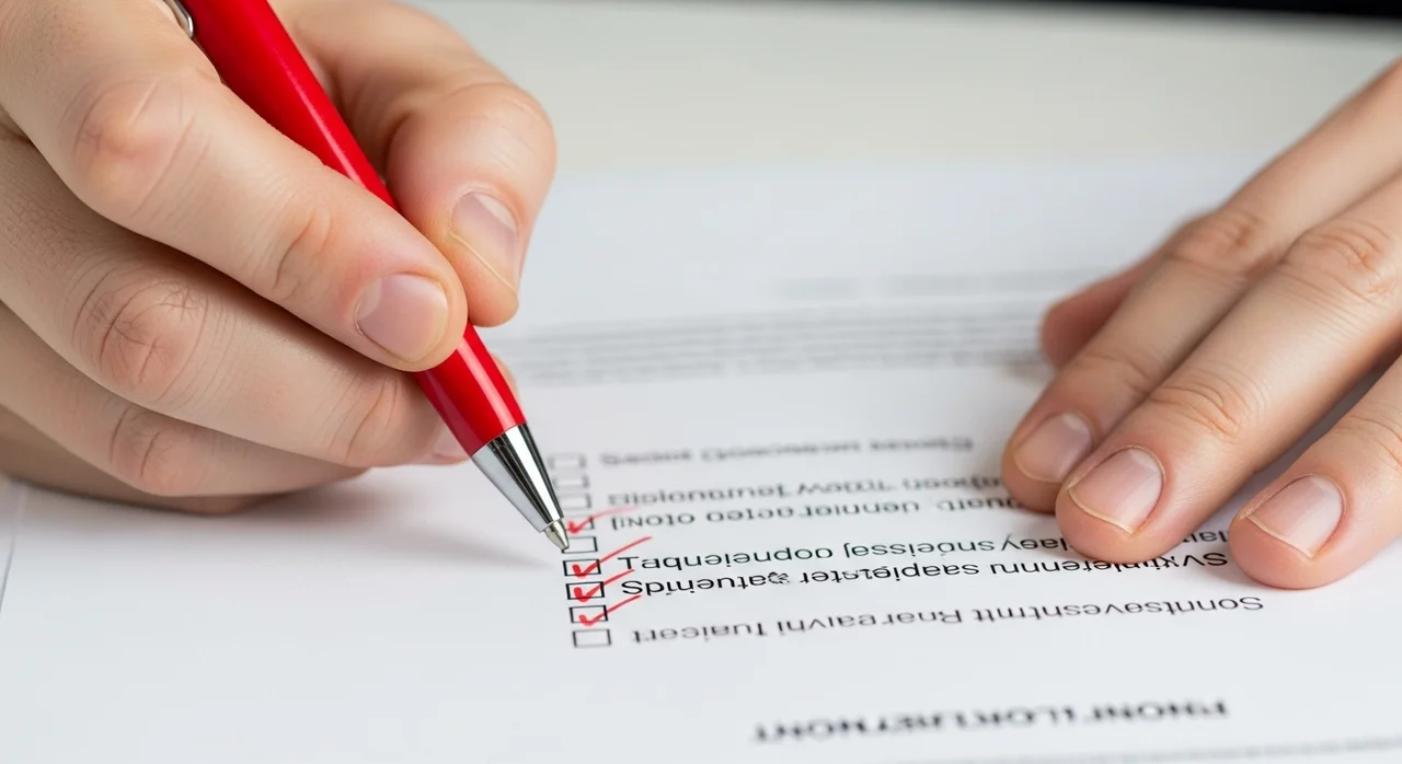 제출 전 마지막 점검, 체크리스트