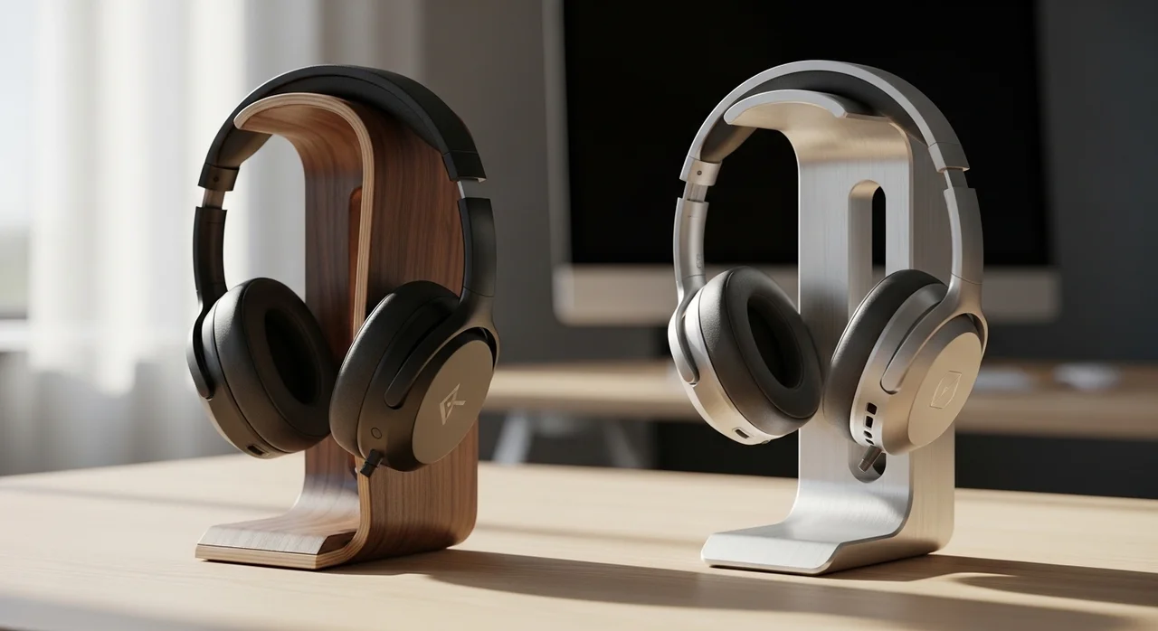 소재에 따른 데스크테리어 감성 차이