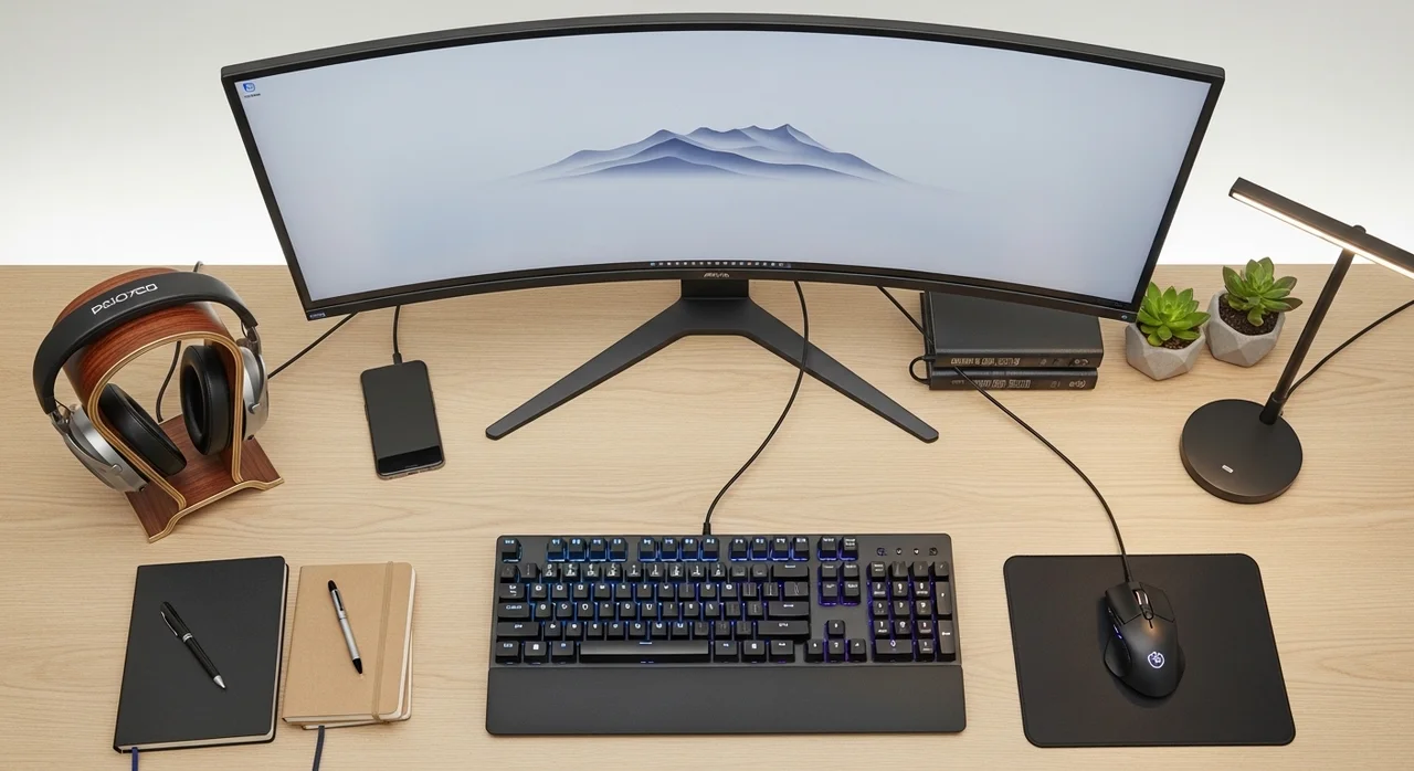 데스크테리어를 살리는 배치 및 설치 단계