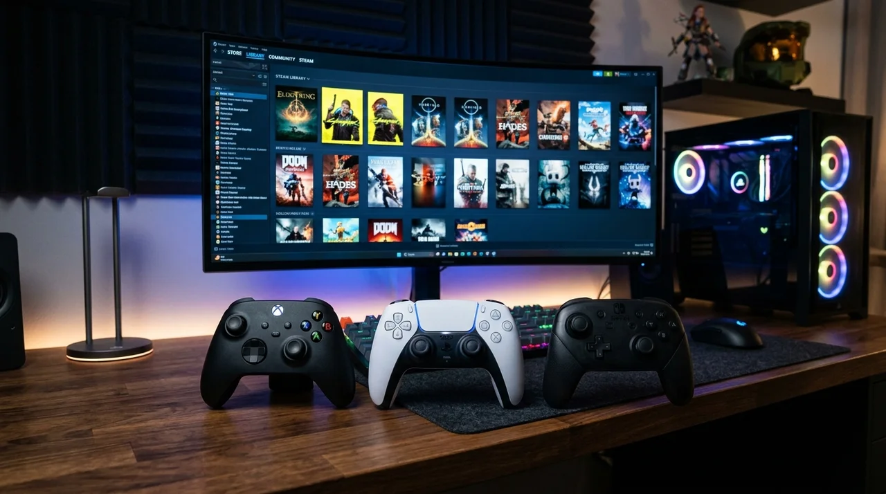 게임패드 스팀 완벽 호환 설정법! 엑박·플스·스위치 패드 1분 해결