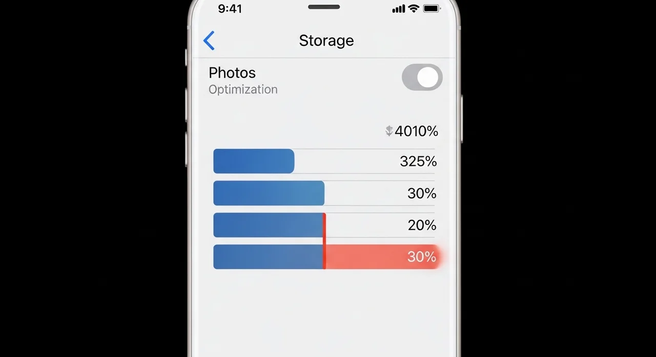 STEP 1. 사진 저장 공간 최적화 설정하기