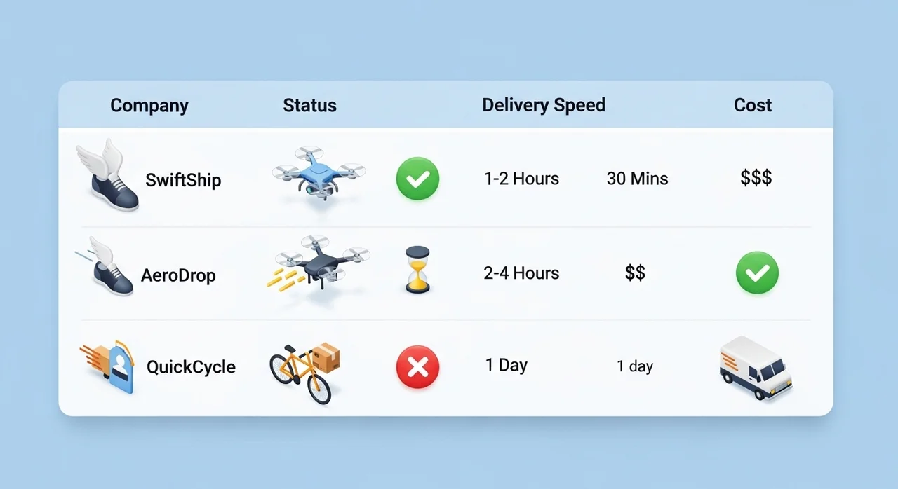 주요 택배사 및 플랫폼별 운영 현황 비교